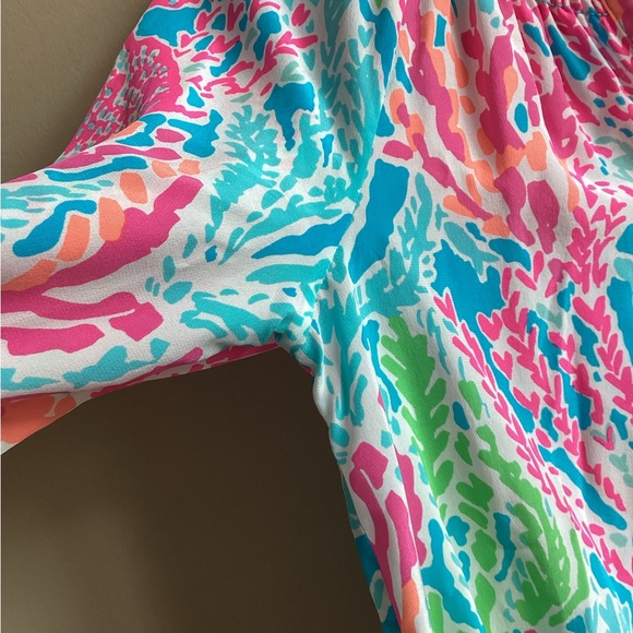 Rare Lilly Pulitzer Elsa Blouse in Original Turquoise “Let’s Cha Cha”, Size XS. - Picture 8 of 11